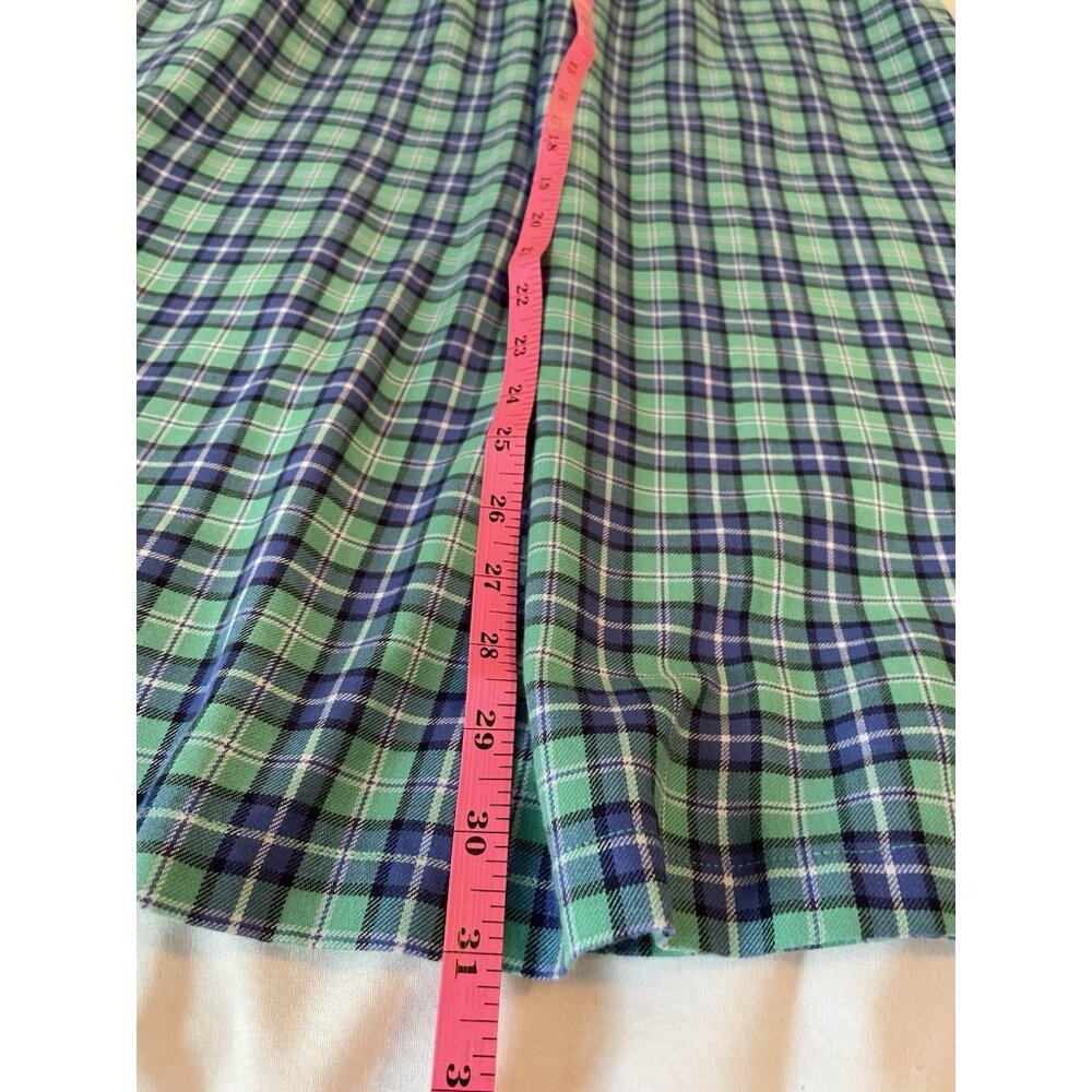 boutique girls dress 10 Castles and Crowns blue plaid bishop flannel long sleeve - Picture 7 of 8